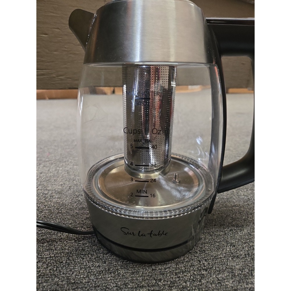 Sur La Table Digital Kettle Infuser 7.5 Cups 60 Oz + Base Missing Spout Filter